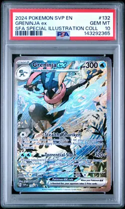 2024 POKEMON SVP EN-SV BLACK STAR PROMO #132 GRENINJA EX PSA 10 - Image 1