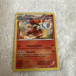 Pokemon DELPHOX 13/124 - XY Fates Collide - RARE Rev Holo - MINT - Image 1