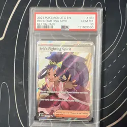 PSA 10 Iris'S Fighting Spirit #180 2025 Pokemon Journey Together 140450212 - Image 1