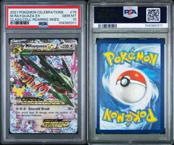 2021 POKEMON CELEBRATIONS CLASSIC COLL #76 M RAYQUAZA EX PSA 10 GRADED - Image 5