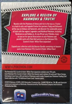 Pokemon TCG Scarlet & Violet—White Flare Booster Bundle Box (6 Packs) - Image 3