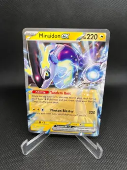 Miraidon Ex Gold Foil Pokemon World Championships 2024 Jesse Parker non holo - Image 1