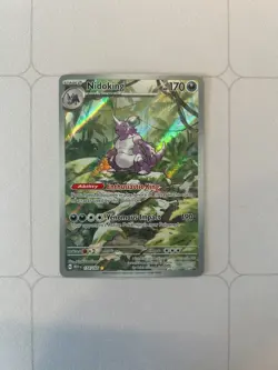 Nidoking 174/165 Illustration Rare Full Art Holo SV151 English Pokemon NM - Image 1