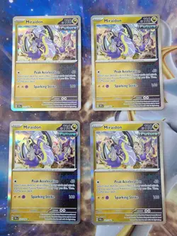 Pokemon Temporal Forces Miraidon 121 Holo Playset X4 NM - Image 1