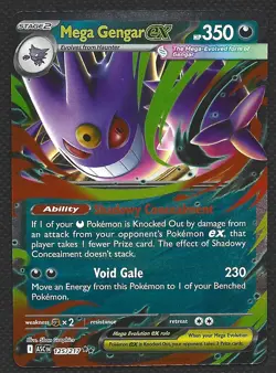 Pokemon Mega Gengar ex 125/217 Double Rare Holo Ascended Heroes Near Mint NM - Image 1