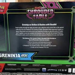 Pokemon Scarlet & Violet Shrouded Fable Greninja ex Illustration Collection - Image 3