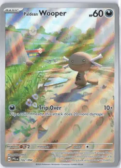 💧 Paldean Wooper 102/094 – Phantasmal Flames Illustration Rare – Pokemon NM 💧 - Image 1