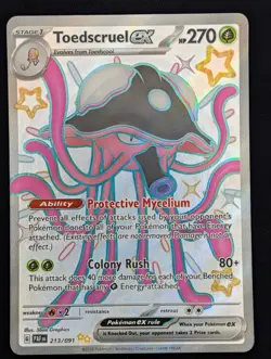 Toedscruel ex (213/091) SV: Paldean Fates Pokemon NM - Image 1