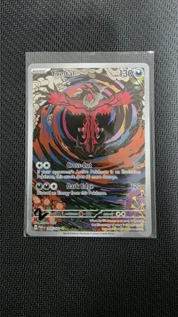 Pokemon Yveltal 205/182 SV04: Paradox Rift Illustration Rare Holo Basic HP130 - Image 3