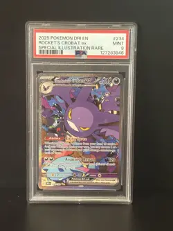 Pokemon 2025 Team Rocket's Crobat ex 234/182 SIR Destined Rivals PSA 9 - Image 1