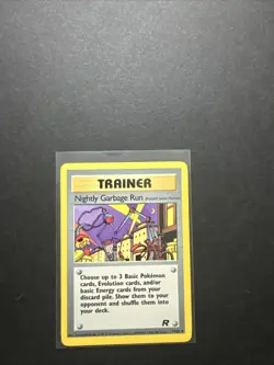Pokemon Nightly Garbage Run Trainer Team Rocket Set Vtg 2000 Uncommon 77/82 LP - Image 1