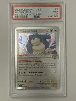Hop's Snorlax 117/159 Gamestop Promo Journey Together PSA Graded 9 Pokemon - Image 3