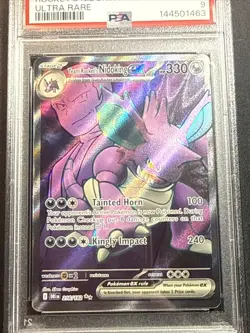 Pokemon Team Rocket's Nidoking ex 216/182 Destined Rivals Ultra Rare PSA 9 Mint - Image 2