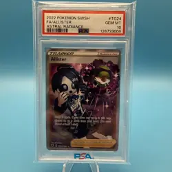 2022 Pokemon ALLISTER ASTRAL RADIANCE SWSH TG24 FULL ART GEM MT PSA 10 - Image 1