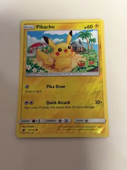 Pikachu Reverse Holo - Sun & Moon Crimson Invasion #30/111 - Image 1