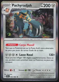 Carte Pokemon Pachyradjah 042/064 Holo Fable Nebuleuse Francais - Image 1