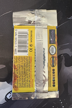 Pokemon Base Set Unlim Long Crimp Booster Pack Sealed Charizard 20.9g Small Tear - Image 2