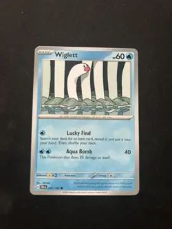 Pokemon - Wiglett - 047/162 - Temporal Forces - Complete Your Collection - NM - Image 1