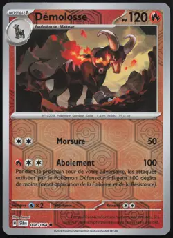 Carte Pokemon Demolosse 008/064 Reverse Fable Nebuleuse Francais - Image 1