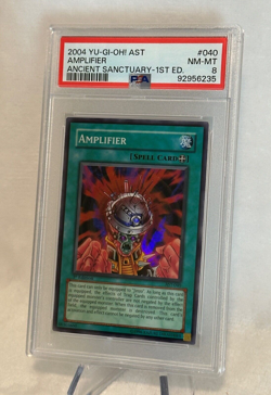 Yu-Gi-Oh! 2004 AST Amplifier 1st Edition Super Rare PSA 8 - Image 4