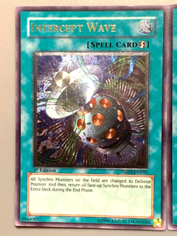 yugioh 3X Intercept Wave TSHD-EN050 Ultimate Rare 1st Edition near mint play set - Image 4