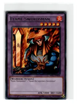 Yu-Gi-Oh! Flame Swordsman 1st Edition MILI-EN038 Moderately Played Rare - Image 1