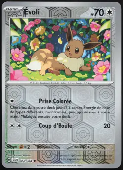 Carte Pokemon Evoli 050/064 Reverse Fable Nebuleuse Francais - Image 1