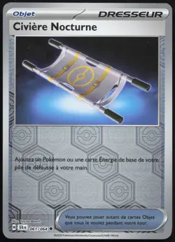 Carte Pokemon Civiere Nocturne 061/064 Reverse Fable Nebuleuse Francais - Image 1