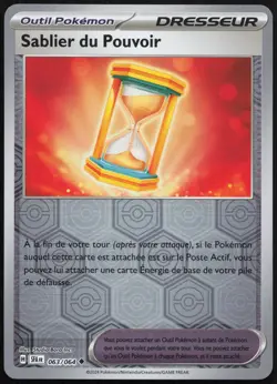 Carte Pokemon Sablier du Pouvoir 063/064 Reverse Fable Nebuleuse Francais - Image 1