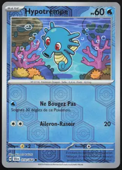 Pokemon Card Hypotrempe 010/064 Reverse Fable French Nebula - Image 1