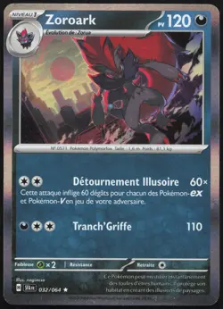 Pokemon Card Zoroark 032/064 Holo Fable French Nebula - Image 1