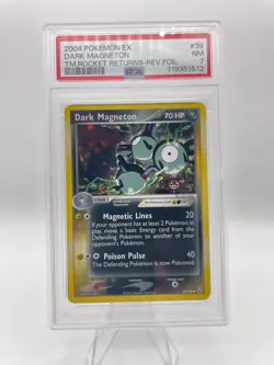 Pokemon Dark Magneton Reverse Foil PSA 7 39/109 Team Rocket Returns - Image 1