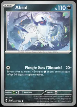 Carte Pokemon Absol 030/064 Fable Nebuleuse Francais - Image 1