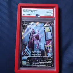 PSA 10 Pokemon Go Mewtwo v Alternate Full Art Card 072/078 W/ Bumper Guard - Image 1