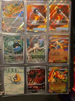 Pokemon TCG Binder Collection Lot over 50 cards Modern Hits Vintage cards Lot - Image 1