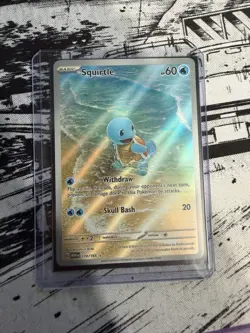 Pokemon Squirtle Holo Card TCG SV Scarlet & Violet 151 Series 170/165 - Image 1
