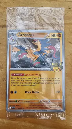 Pokemon Archeops Field Museum Exclusive Promo Card Sealed - Image 1