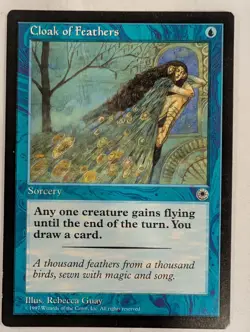 Cloak of Feathers - Portal - Magic the Gathering MTG Nice! - Image 1