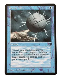 MTG Energy Tap Legends Light Play LP Regular Vintage Old School Magic - Image 1