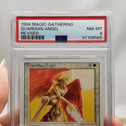 MTG - Revised - Guardian Angel - Graded - PSA 8 - Vintage - Image 3
