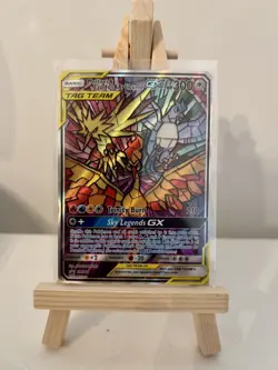 Pokemon Moltres Zapdos & Articuno GX SM210 | Stained Glass Promo - Image 1