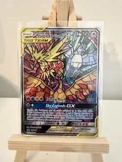 Pokemon Moltres Zapdos & Articuno GX SM210 | Stained Glass Promo - Image 2