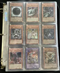 Yugioh 92 Foil/700 Card Vintage Binder Lot Blue-Eyes White Dragon Konami 2002 - Image 3