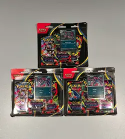 Pokemon Cards TCG Phantasmal Flames Triple Blister Pack x3 – Sealed NEW - Image 1
