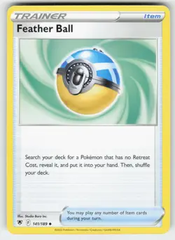 Feather Ball 141/189 Uncommon Astral Radiance Pokemon Near Mint - Image 1