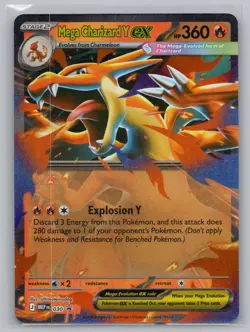Mega Charizard Y ex 030 Holo Promo ME: Mega Evolution Promo Pokemon NM/M - Image 1