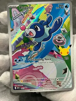Pokemon TCG Pokemon Popplio 045 Black Star Promo First Partner Collection NM - Image 3