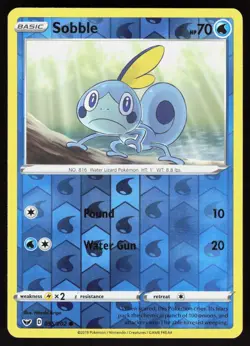 Sobble 055/202 Common Sword & Shield Pokemon Reverse Holo Lightly Played - Image 1
