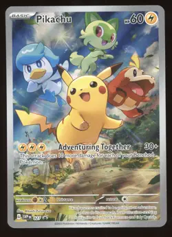 2023 Scarlet & Violet Pikachu Black Star Promo #027 - Image 1