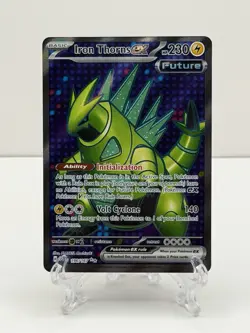 🔥Pokemon TCG-Iron Thorns ex-196/167-Sv06: Twilight Masquerade-Holo-FA-M/NM!🔥 - Image 1